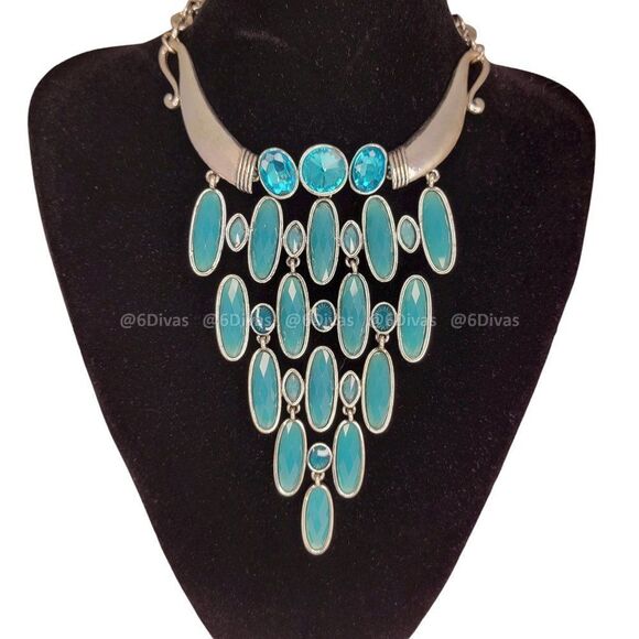 Blue Statemen Necklace - Picture 1 of 7